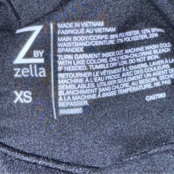 Z By Zella Maternity Leggings Over the Bump Black XSmall - Picture 10 of 12